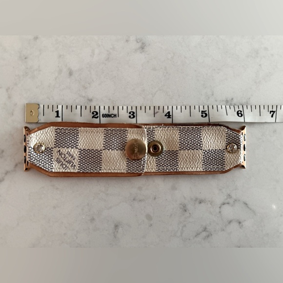 Spark*l Bands Louis Vuitton Damier Azur Bow Band, XS, Apple Watch Band 38/40mm - Picture 11 of 15